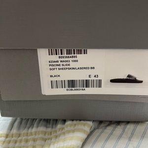 Balenciaga leather slide